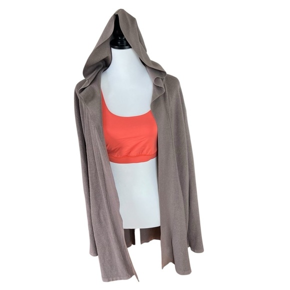 CYRUS Long Knit Cardigan/Duster in dark rose gray women’s size XL - Picture 5 of 8